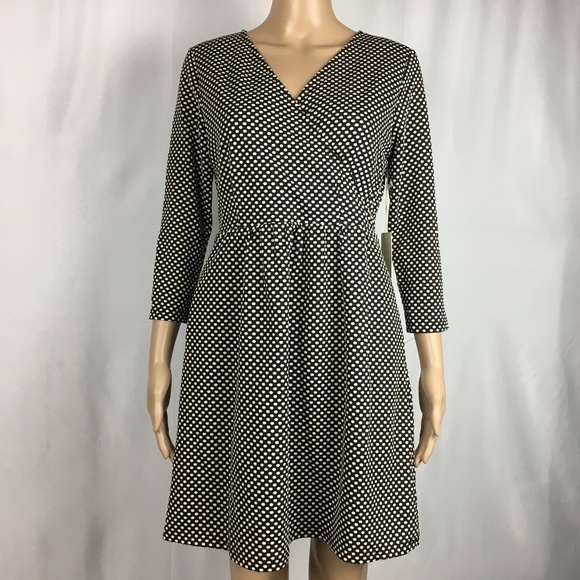 41 Hawthorn | Dresses | 4 Hawthorn Black And White Polka Dot Dress ...